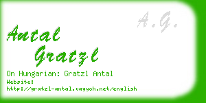 antal gratzl business card